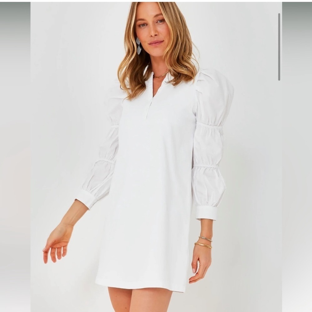 Tuckernuck Hyacinth House White Poplin Long Sleeve Willa Mini Knit NWT